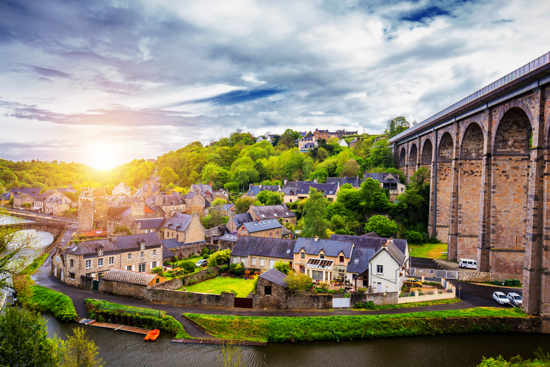The magnificent old city of Dinan, Brittany (Bretagne), France