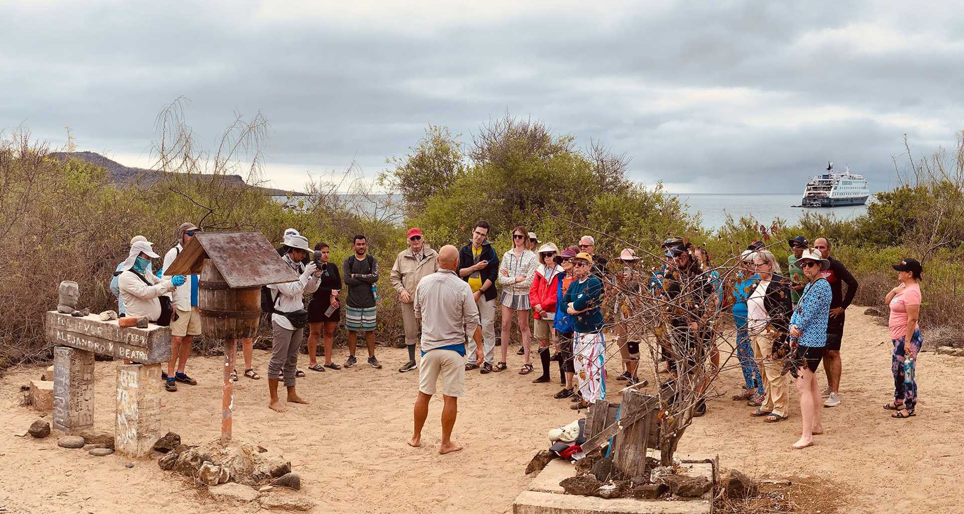 guide and visitors 