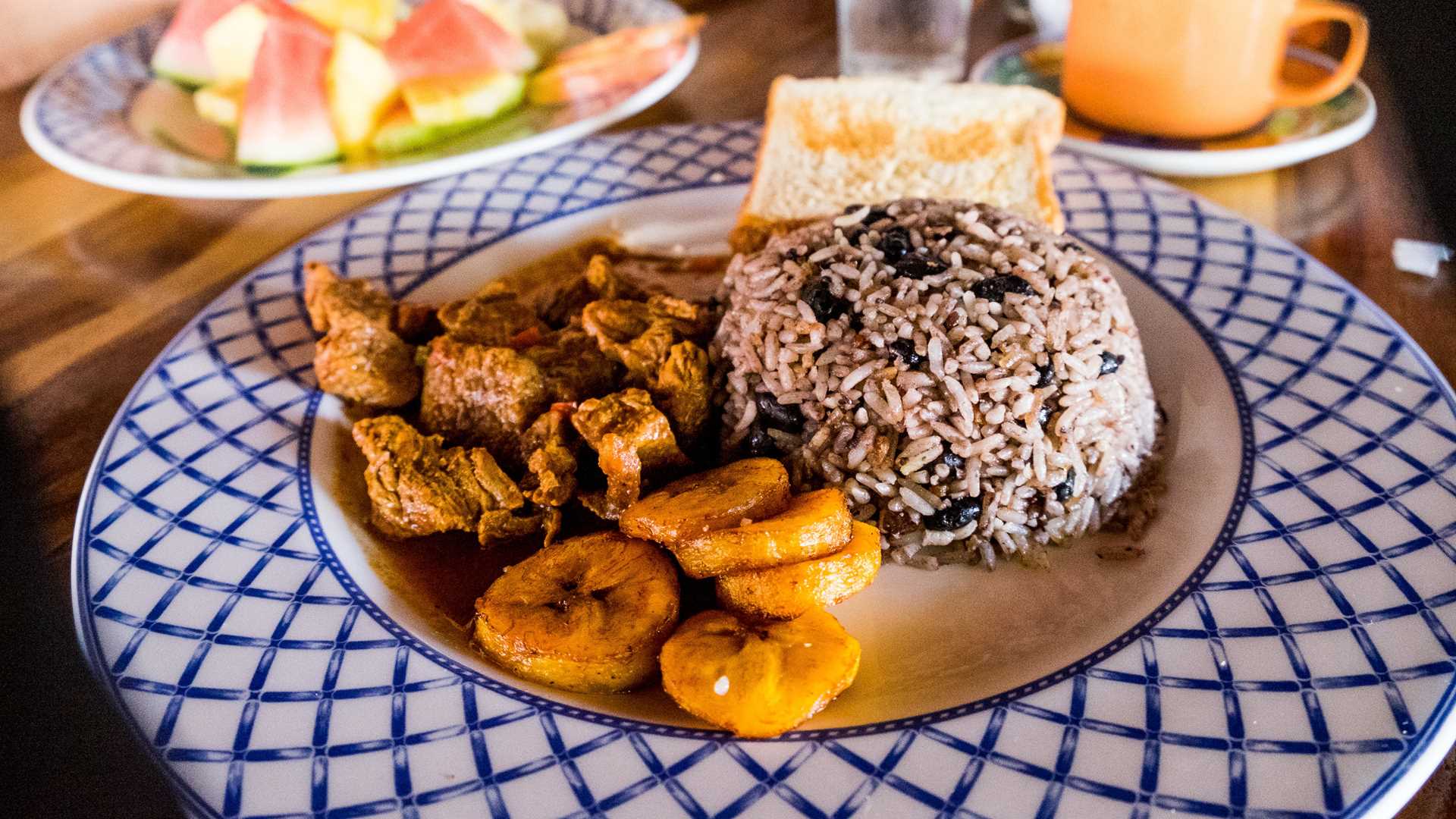 A plate of Gallo Pinto.