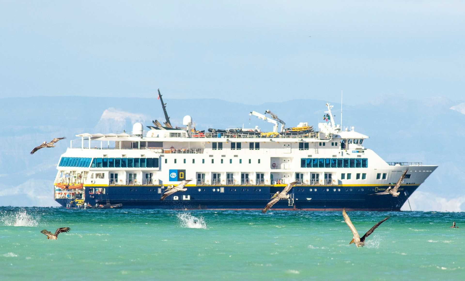 National Geographic Venture surrounded by birds