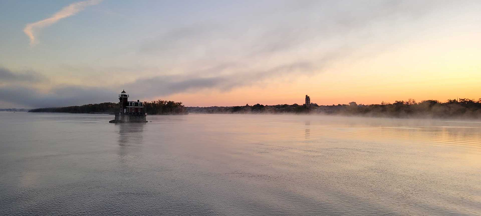 lighthouse at sunrise